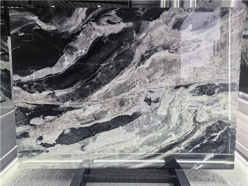 Fusion White Marble Slab Tiles