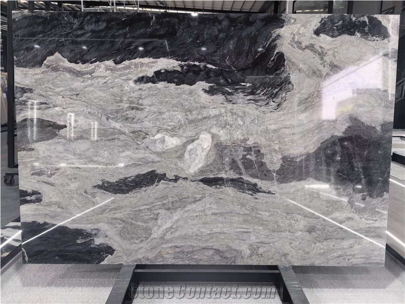 Fusion White Marble Slab Tiles