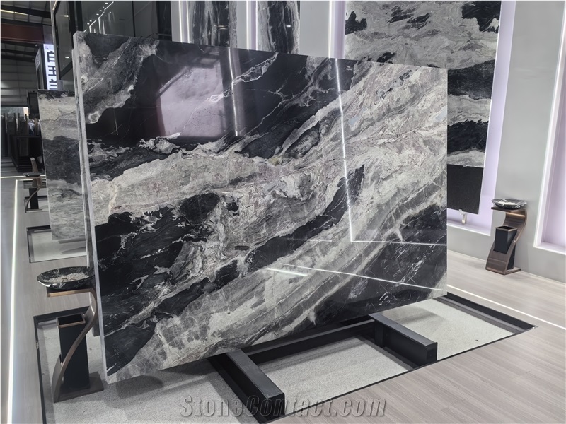 Fusion White Marble Slab Tiles