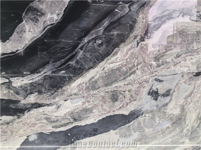 Fusion White Marble Slab Tiles