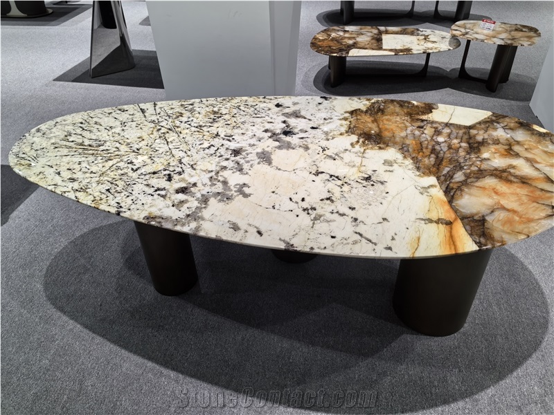 Golden Patagonia Quartzite Cafe Table Tops
