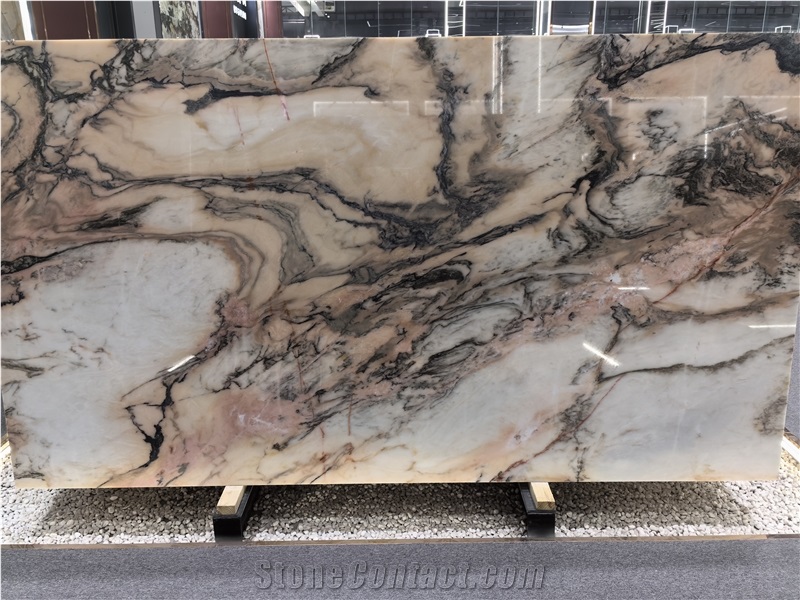 Golden River Marble Slab Tiles