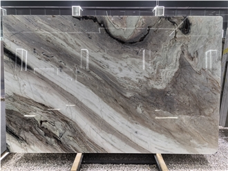 Ice Age White Quartzite Slabs