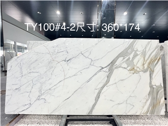 Italian Calacatta Gold Marble Slab Tiles