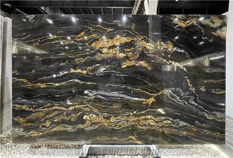 Natural Polished Magma Gold Granite Slabs