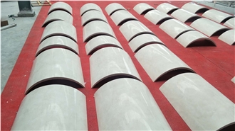 Natural Stone Cream Marfil Marble Column