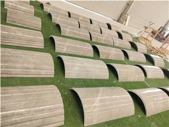 Natural Stone Cream Marfil Marble Column