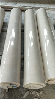Natural Stone Cream Marfil Marble Column