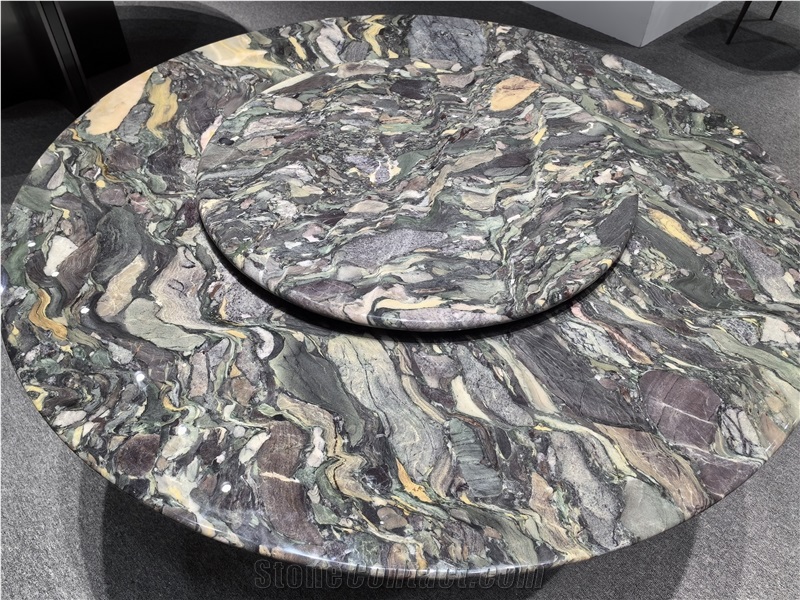 Season Green Quartzite Round Table Tops