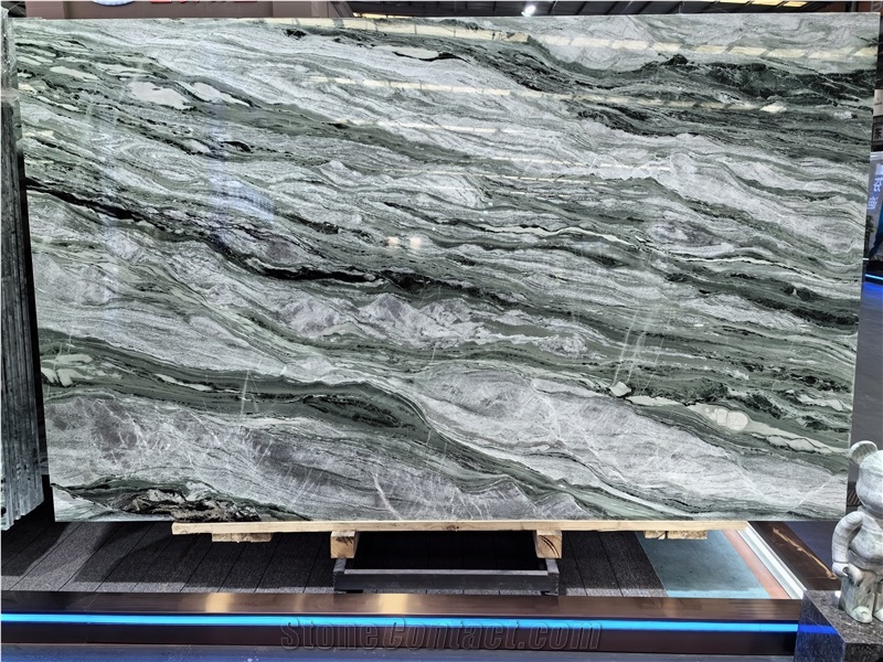 Silk Green Marble Slab Tiles