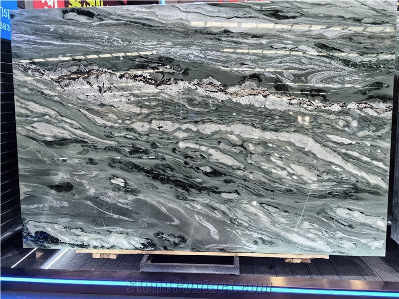 Silk Green Marble Slab Tiles