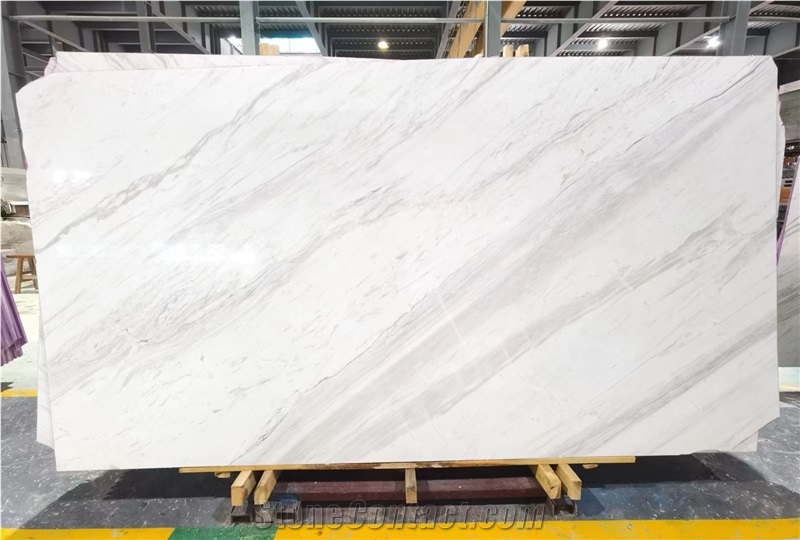 Volakas White Marble Slab Tiles