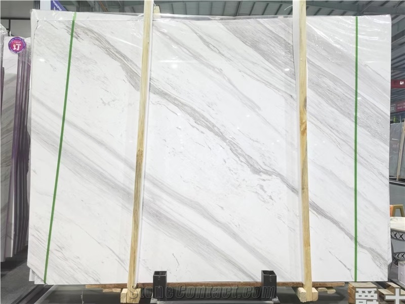 Volakas White Marble Slab Tiles