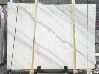 Volakas White Marble Slab Tiles