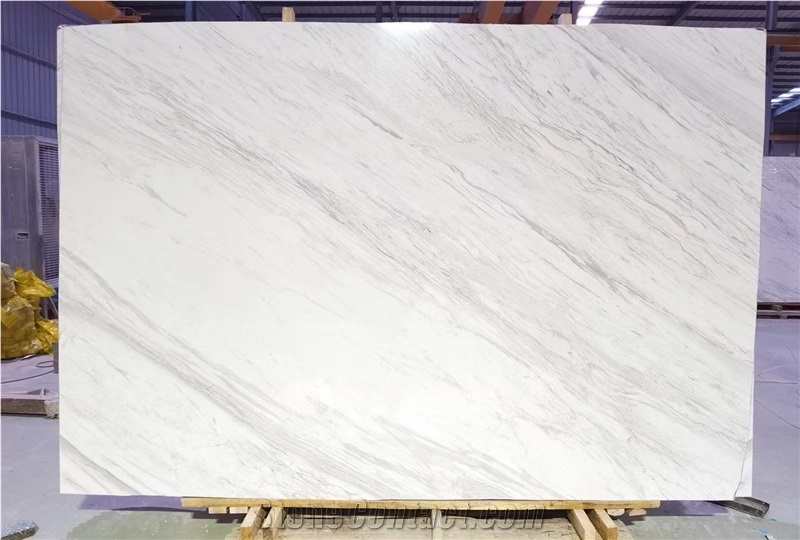 Volakas White Marble Slab Tiles