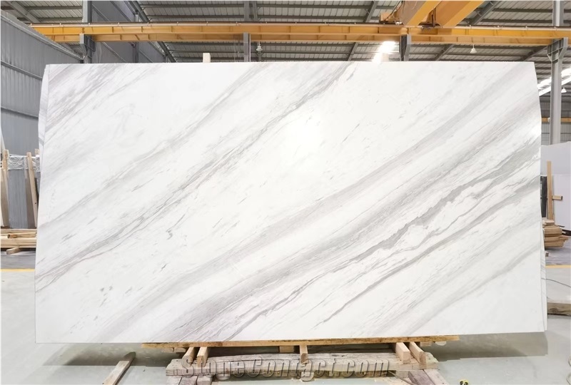Volakas White Marble Slab Tiles