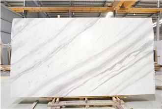 Volakas White Marble Slab Tiles