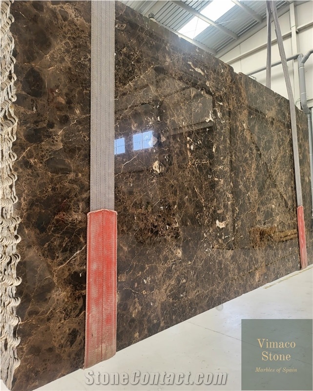 Dark Emperador Marble Slabs Polished