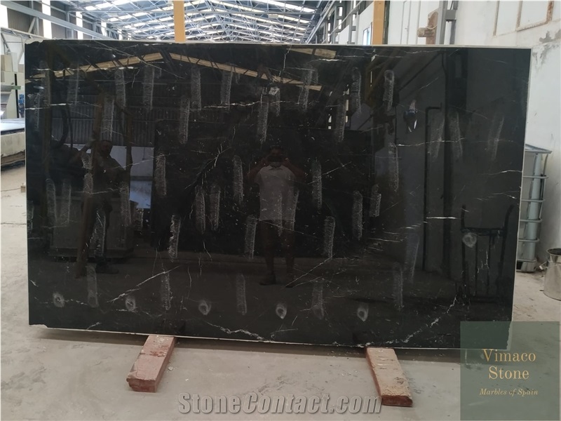 Nero Marquina Marble Slabs Polished Tiles