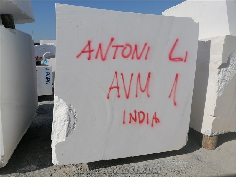 Thassos Snow White Marble Blocks