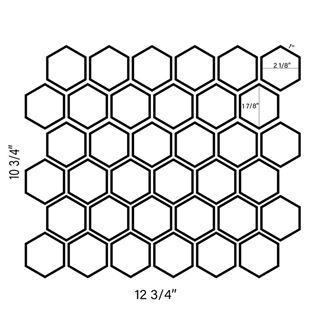Antique Carrara Marble Hexagon Mosaic Tiles
