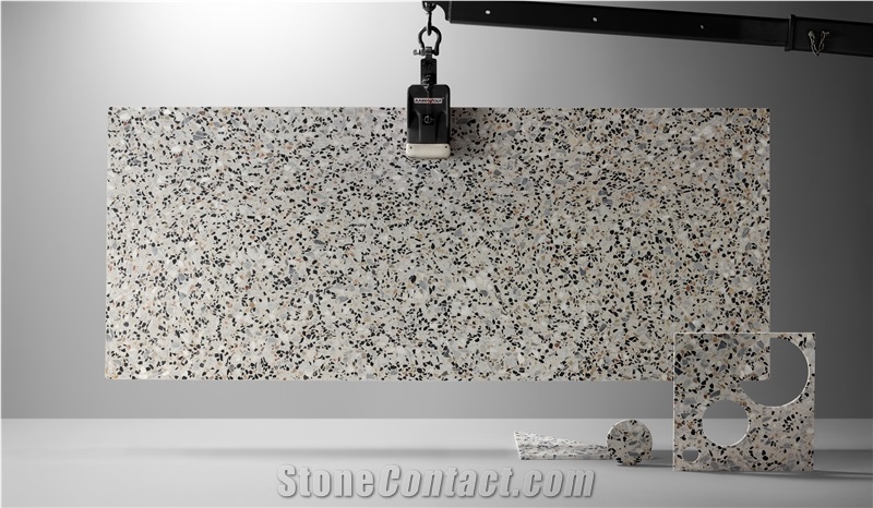 Fibonacci Stone - Ink Blot Terrazzo Slabs