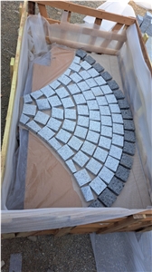 Granite Fan Shape Pavers Pavement Setts