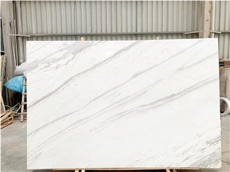 Book Matched Volakas White Marble Slabs
