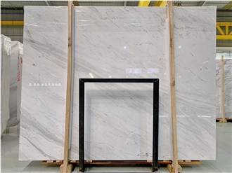 Book Matched Volakas White Marble Slabs