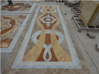 Decoration Large Hotel Marble Carpet Medallions