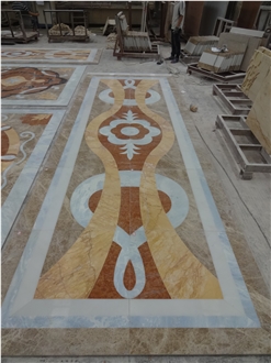 Decoration Large Hotel Marble Carpet Medallions