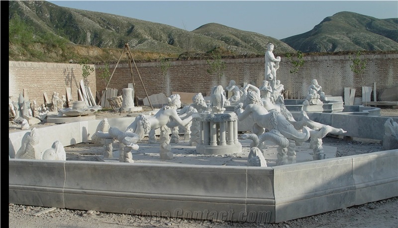 Factory Hot Sale Outdoor Fountain With Lion Sculpture