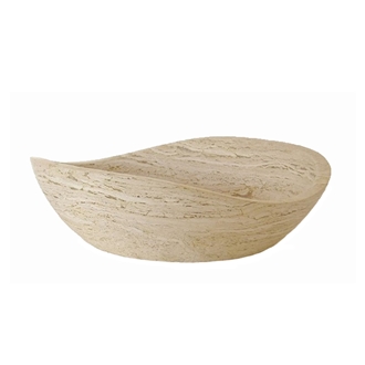Freestanding Natural White Marble Bathtub