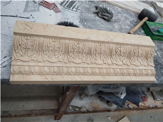 Hand Carved Beige Marble Door Surrounds Frame