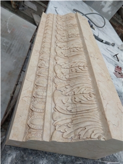 Hand Carved Beige Marble Door Surrounds Frame