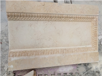 Hand Carved Beige Marble Door Surrounds Frame