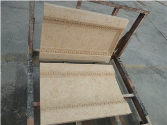 Hand Carved Beige Marble Door Surrounds Frame