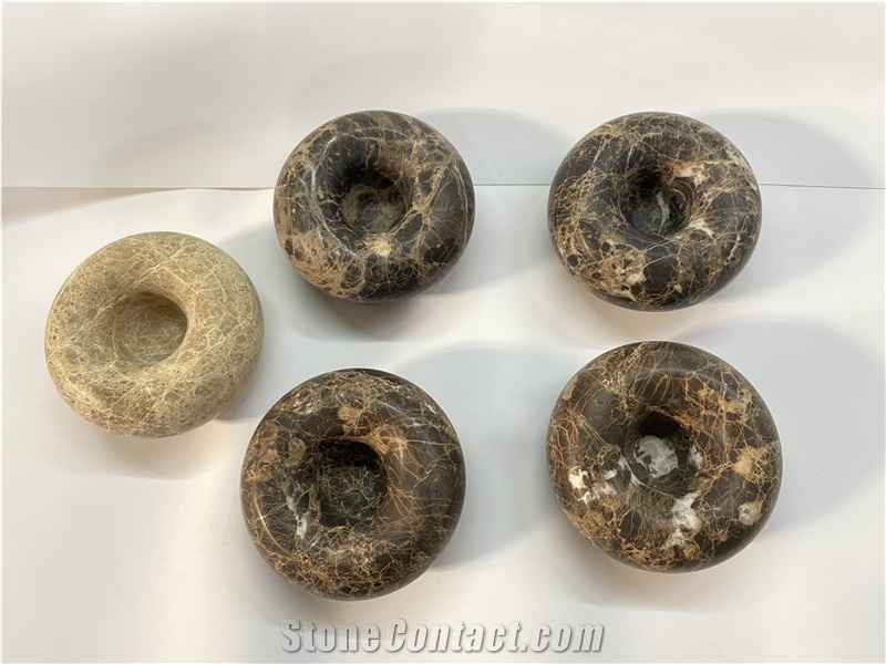 Light Emperador Marble Bowl Home Decor Products