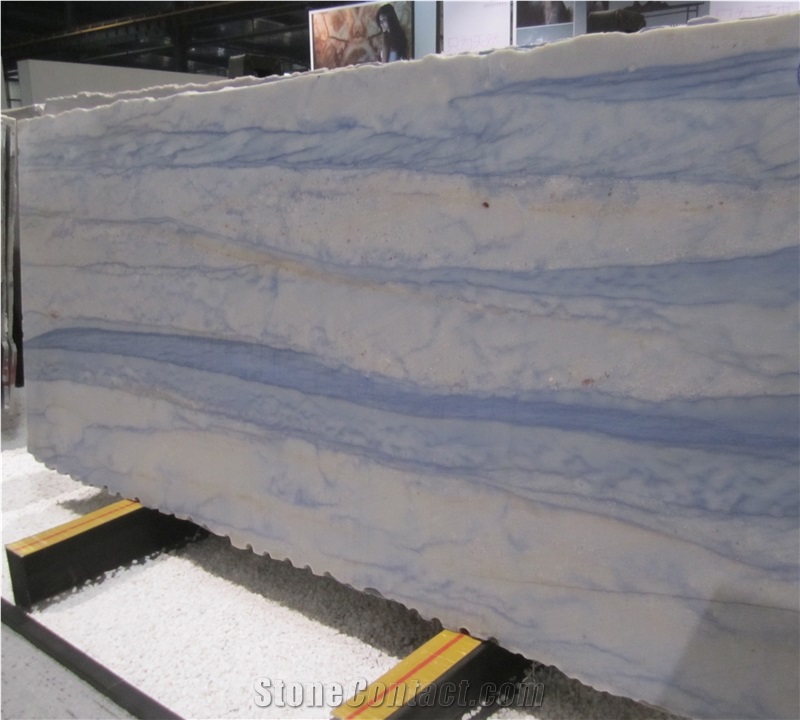 Luxury Azul Macaubas Blue Quartzite Slabs For Kitchen