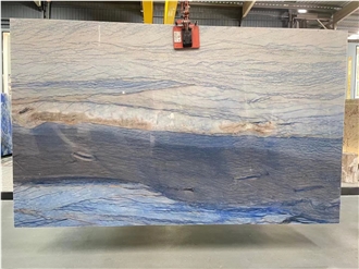 Luxury Azul Macaubas Blue Quartzite Slabs For Kitchen