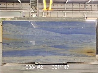 Luxury Azul Macaubas Blue Quartzite Slabs For Kitchen