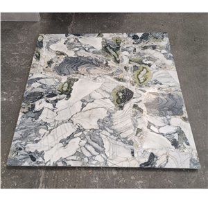 Luxury  Ice Green Marble Tiles Slab For Hot Sale