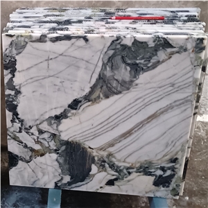 Luxury  Ice Green Marble Tiles Slab For Hot Sale