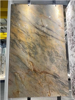 Luxury Silk Road Background Wall Quartzite Slabs