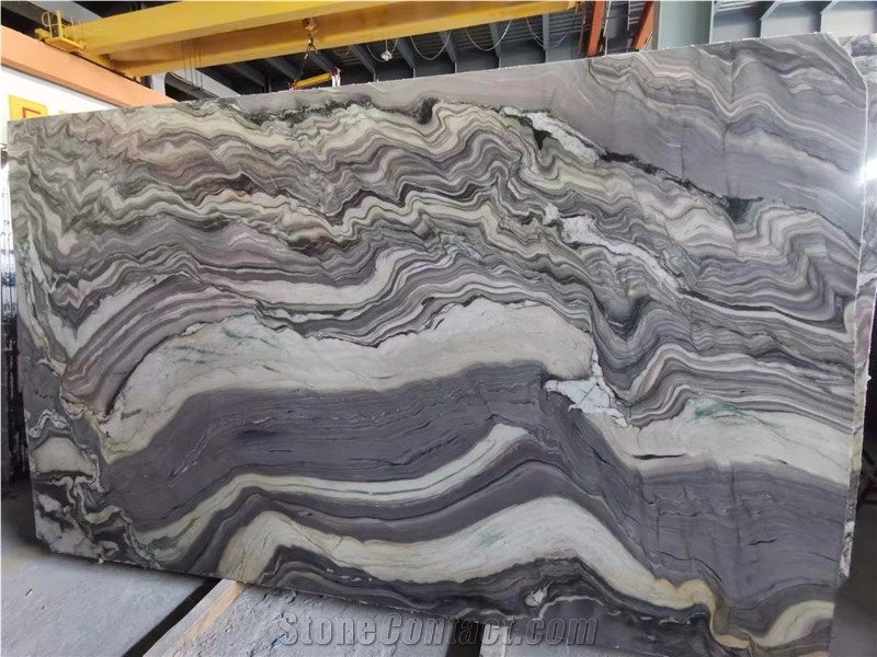 Luxury Silk Road Background Wall Quartzite Slabs