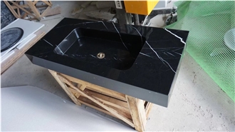 Natural Yellow Wooden Sandstone Restangle Sink