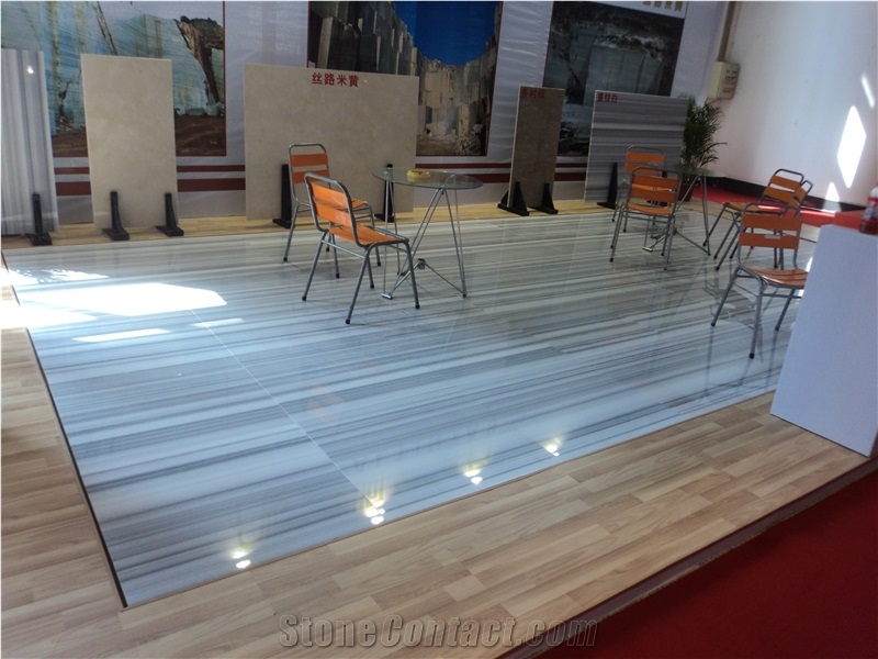 Polished Straight Veins Marmara Equator Marble Slab Prices