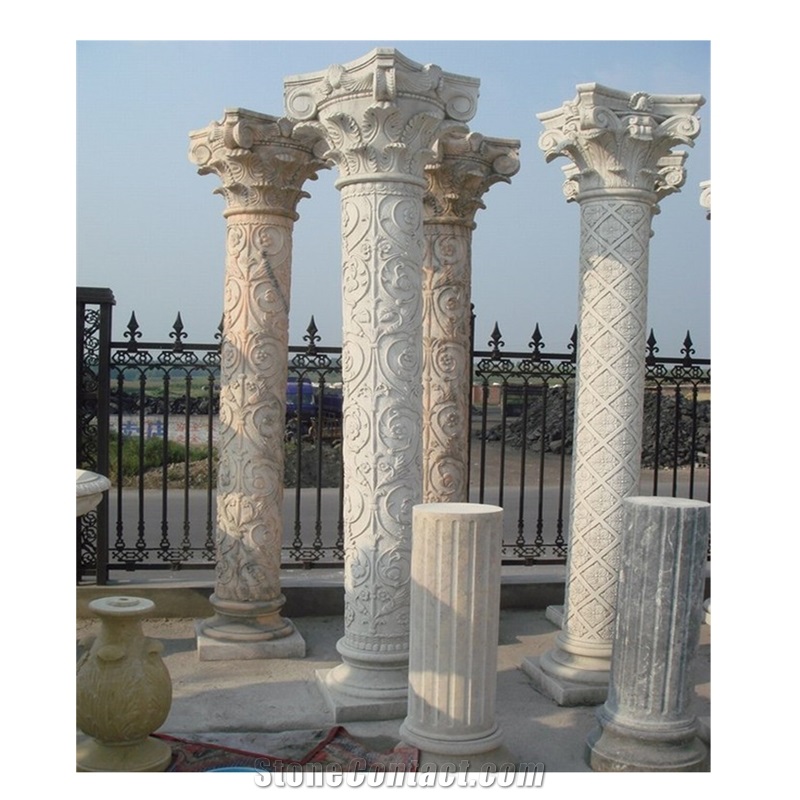 Private Residence Natural Marble Columns