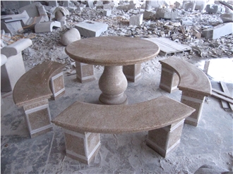 Promotion Price Garden Stone Outdoor Tables And Chairs