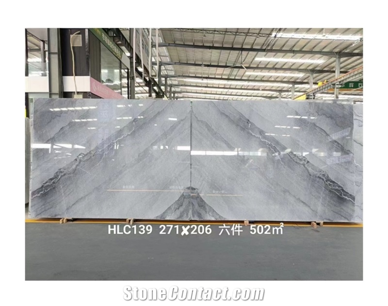 Bruce Grey Marble Polished Big Slab For Flooring Wall  Tiles